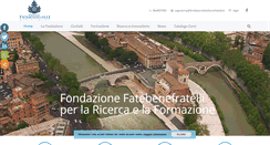 Desktop Screenshot of fondazionefatebenefratelli.it